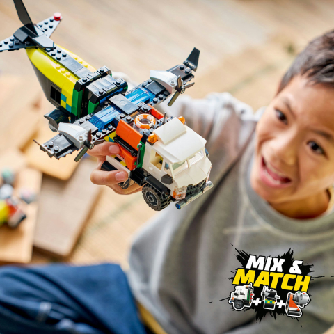  LEGO City  Avion, autospecială de service și aeroglisor în versiuni adaptat copii cu varsta 7 + ani [4]