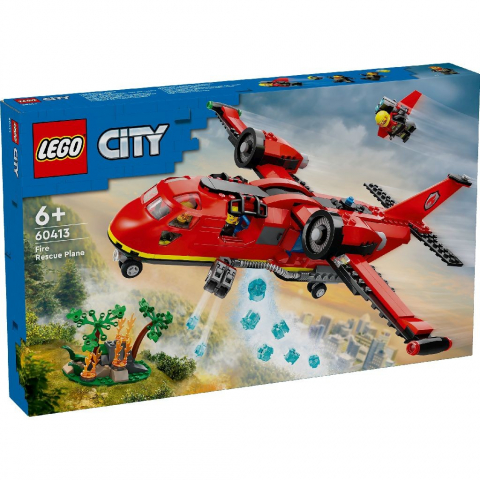 LEGO® - Lego city avion de pompieri 60413, varsta de la 6 ani la 10 ani