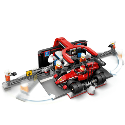 Lego city boxa si mecanici f1 cu masina ferrari 60443, varsta de la 6 ani la 8 ani [6]