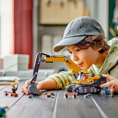 Lego city excavator galben de constructii 60420, varsta de la 8 ani la 12 ani [2]