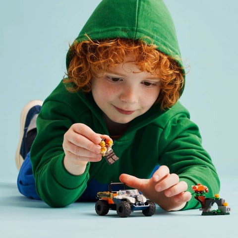 LEGO City Exploratorul junglei pe ATV în cautarea unui panda rosu, varsta de la 6 ani la 9 ani [4]