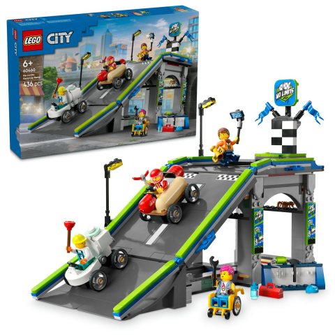 Lego city fara limite: rampa pentru curse de masini 60460, varsta de la 6 ani la 8 ani [8]