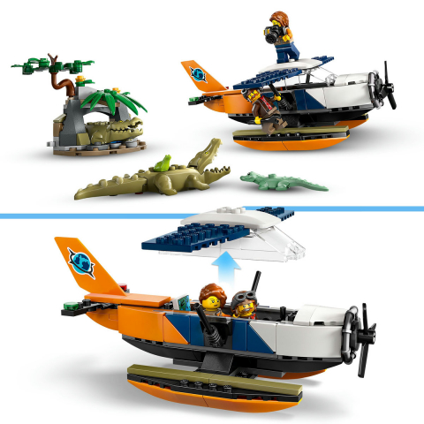 LEGO City Hidroavionul unui explorator al junglei, varsta de la 6 ani la 9 ani [7]