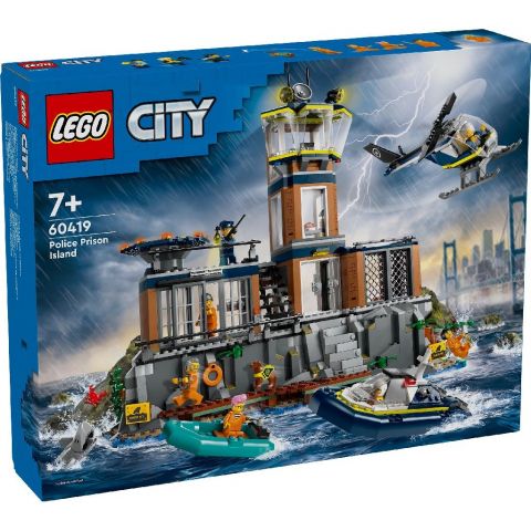 LEGO® - Lego city insula inchisoare 60419, varsta de la 7 ani la 10 ani