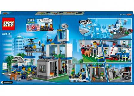 LEGO City: Sectie de politie 60316, 6 ani+, 668 piese, varsta de la 6 ani la 12 ani [9]
