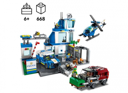 LEGO City: Sectie de politie 60316, 6 ani+, 668 piese, varsta de la 6 ani la 12 ani [2]