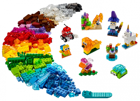 Lego classic Caramizi transparente, varsta de la 4 ani la +15 ani [1]