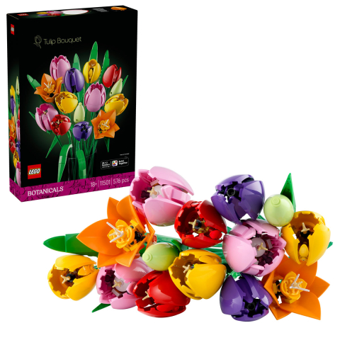 LEGO® -  LEGO Colectia Botanica  Buchet de lalele copii cu varsta 18 + ani