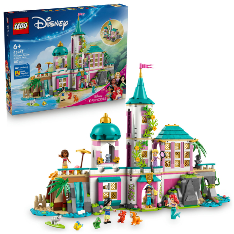 LEGO Disney -  LEGO Disney Castel de prinţesă şi animăluţe regale pentru copii cu varsta de 6 + ani