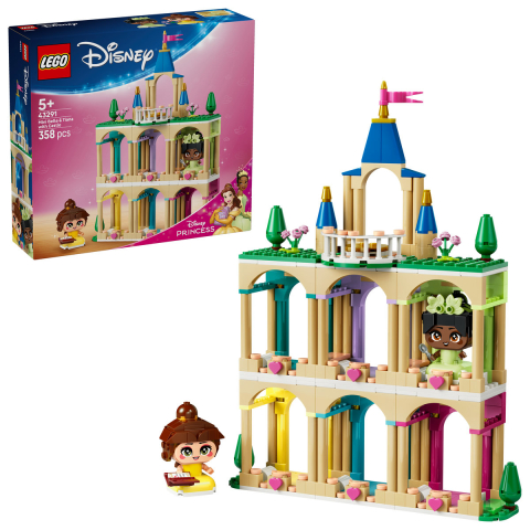 LEGO® -  LEGO Disney  Miniprințesele Belle și Tiana la castel copii cu varsta 5 + ani