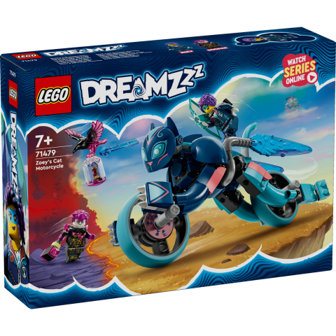 LEGO DREAMZzz: Motocicleta-pisica a lui Zoey 71479, 7 ani+, 226 piese, varsta de la 7 ani la 10 ani [1]