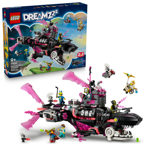 LEGO® -  LEGO DREAMZzz Submarin-rechin de coşmar pentru copii cu varsta de 9 + ani