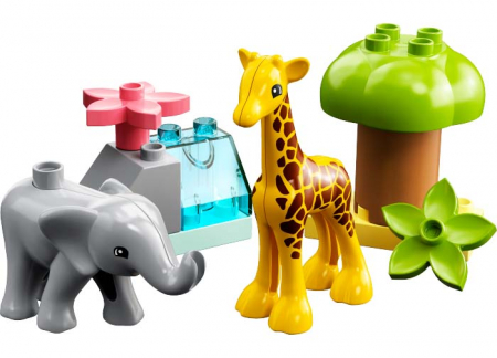 LEGO Duplo: Animale salbatice din Africa 10971, 2 ani+, 10 piese, varsta de la 2 ani la 4 ani [1]