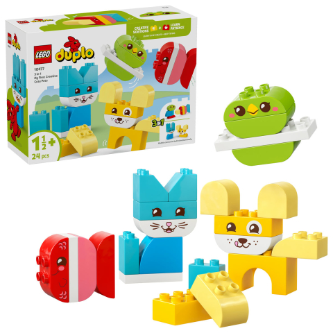 LEGO® -  LEGO DUPLO  Animăluțe de companie creative 3 în 1 copii cu varsta 1.5 + ani