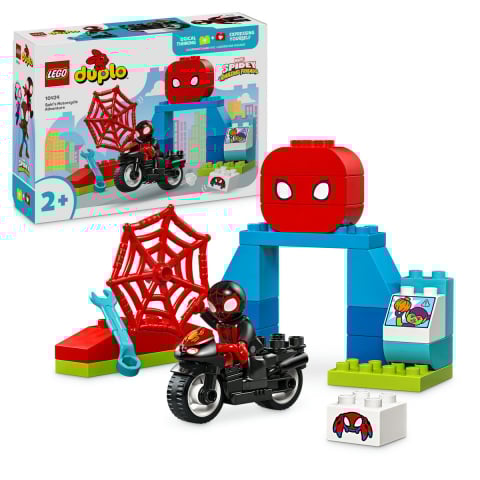 LEGO® - LEGO DUPLO Aventura pe motocicleta a lui Spin, varsta de la 2 ani la 4 ani