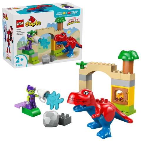LEGO® -  LEGO DUPLO  Dinozaurul Spidey-Rex vs Green Goblin varsta  2 + ani