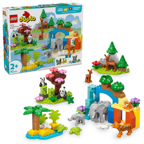 Lego duplo familii de animale salbatice 3 ├än 1 10446, varsta de la 2 ani la 4 ani [1]