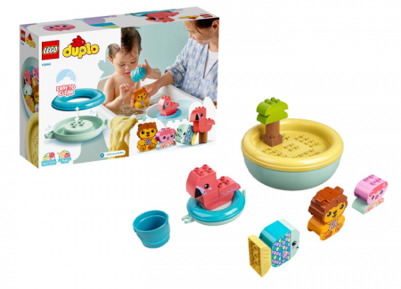 LEGO DUPLO - Lego duplo Insula Plutitoare cu Animale, varsta de la 2 ani la 4 ani