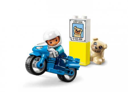Lego duplo Motocicleta de politie, varsta de la 2 ani la 4 ani [6]