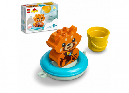 LEGO DUPLO - Lego duplo Panda Rosu Plutitor, varsta de la 2 ani la 4 ani