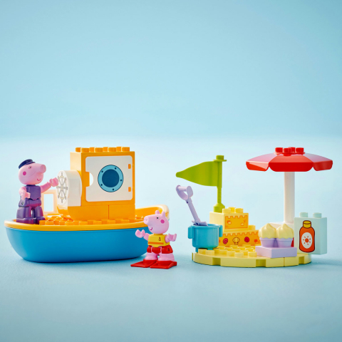 LEGO DUPLO Purcelusa Peppa si Excursia cu barca, varsta de la 2 ani la 4 ani [5]