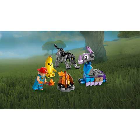  LEGO FORTNITE Tabara lui Peely si Sparkplug pentru copii cu varsta de 7 + ani [7]