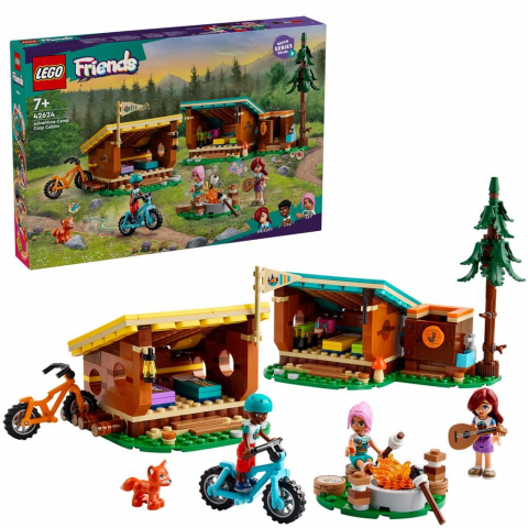 Lego friends cabane confortabile in tabara de aventuri 42624, varsta de la 7 ani la 10 ani [5]