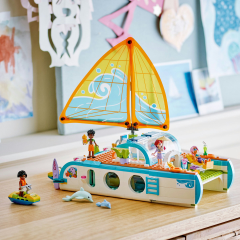  LEGO Friends Călătoria aventuroasă cu barca pentru copii cu varsta de 8 + ani [7]