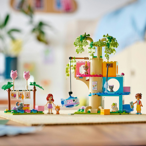 LEGO Friends Petrecere de ziua de naştere a pisicii şi căsuţă în copac pentru copii cu varsta de 6 + ani [8]