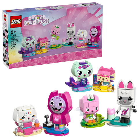 LEGO® -  LEGO Gabby s Dollhouse  Prietenele pisicuțe din cărămizi ale lui Gabby copii cu varsta 6 + ani