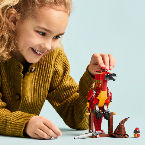  LEGO Harry Potter Fawkes: Phoenixul lui Dumbledore pentru copii cu varsta de 8 + ani [6]