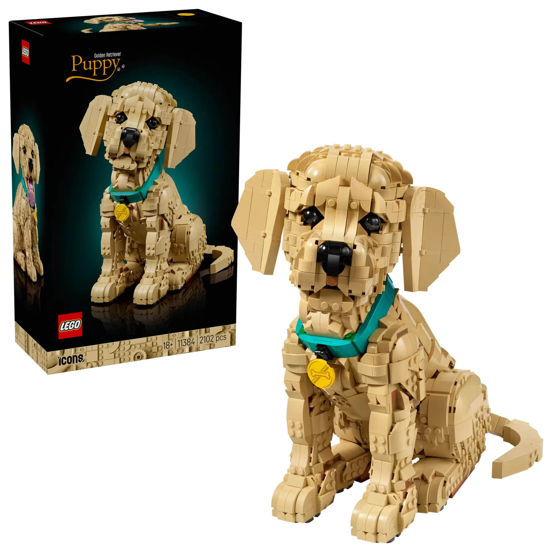 LEGO® - LEGO Icons (Creator Expert)  Cățeluș Golden Retriever, copiii varsta  18 + ani