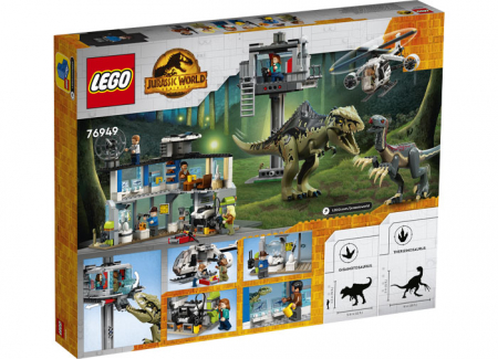 Lego jurassic world Atacul Giganotozaurului ?i Therizinosaurului, varsta de la 9 ani la 14 ani [3]