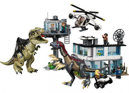Lego jurassic world Atacul Giganotozaurului ?i Therizinosaurului, varsta de la 9 ani la 14 ani [2]