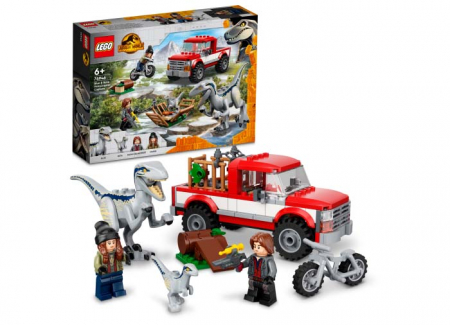 LEGO Jurassic World - Lego jurassic world Capturarea Velociraptorilor Blue si Beta, varsta de la 6 ani la 13 ani