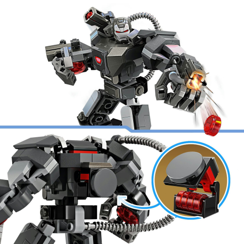 LEGO Marvel: Armura de robot a lui War Machine 76277, 6 ani+, 154 piese, varsta de la 6 ani la 10 ani [7]