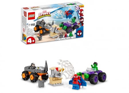 LEGO Marvel Super Heroes - Lego marvel super heroes Hulk vs. Rhino Confruntarea cu camioane, varsta de la 4 ani la 7 ani