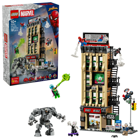 LEGO® -  LEGO Marvel Super Heroes  Omul Păianjen vs Mysterio: Daily Bugle copii cu varsta 10 + ani