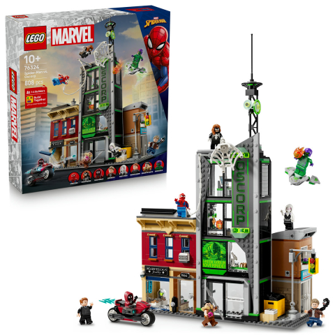 LEGO® -  LEGO Marvel Super Heroes Omul-Paianjen vs Oscorp pentru copii cu varsta de 10 + ani