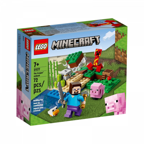 LEGO® - Lego minecraft ambuscada creeper 21177, varsta de la 7 ani la +15 ani