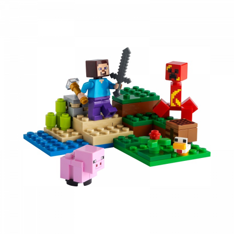 Lego minecraft ambuscada creeper 21177, varsta de la 7 ani la +15 ani [1]