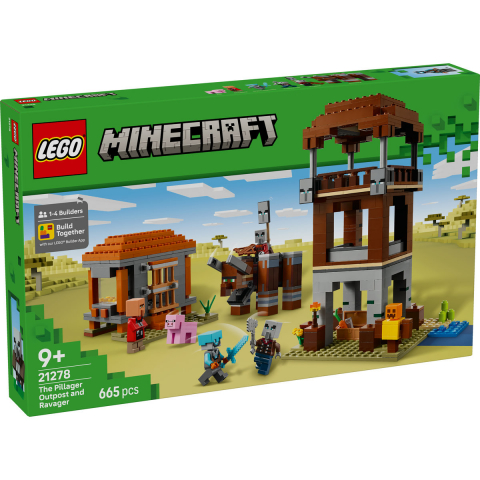  LEGO Minecraft Avanpostul Jefuitorului si Distrugator pentru copii cu varsta de 9 + ani [1]