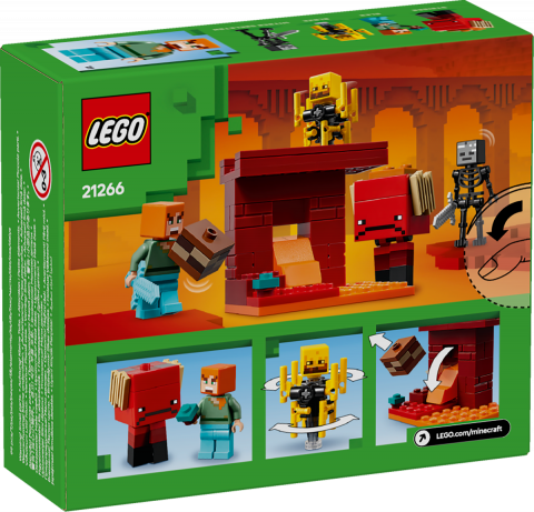 LEGO Minecraft Batalie deasupra lavei în Nether, varsta de la 6 ani la 8 ani [1]
