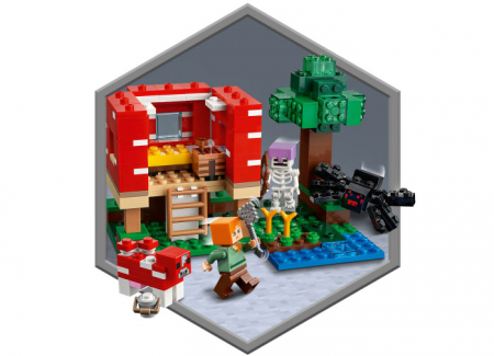 Lego minecraft Casa ciuperca, varsta de la 8 ani la +15 ani [5]