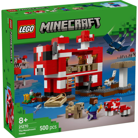 LEGO® - Lego minecraft casa mooshroom 21270, varsta de la 8 ani la 10 ani