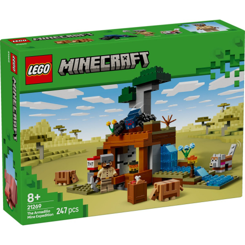 LEGO Minecraft - Lego minecraft expeditia de minerit cu tatu 21269, varsta de la 8 ani la 10 ani