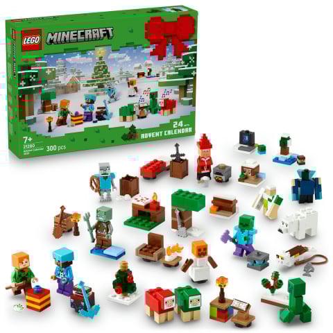LEGO Minecraft -  LEGO Minecraft  LEGO Minecraft Calendar de advent 2025, copii varsta  7 + ani