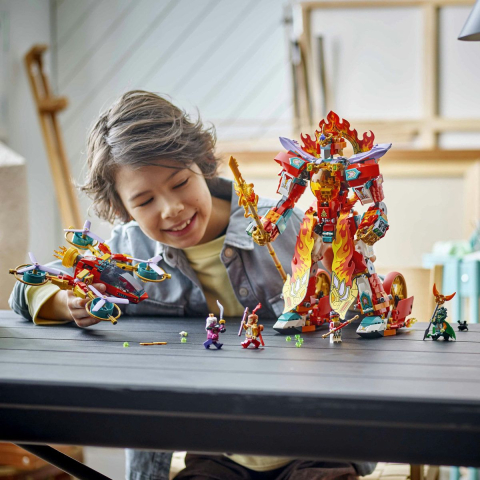 Lego monkie kid robotul cu inel de foc al lui nezha 80057  copii varsta 9 ani - +15 ani [5]