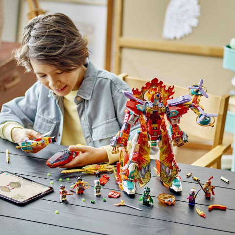 Lego monkie kid robotul cu inel de foc al lui nezha 80057  copii varsta 9 ani - +15 ani [4]