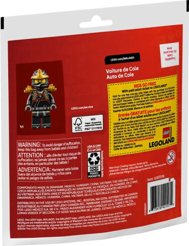 Lego ninjago masina razboinicului ninja cole 30723 copii varsta 6 ani - 10 ani [2]